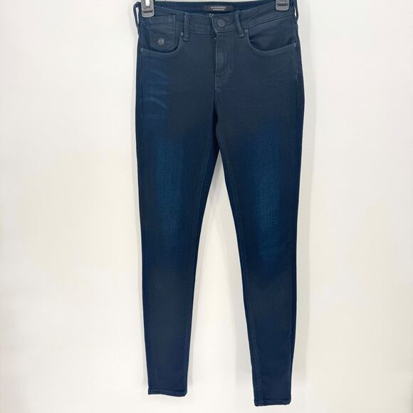 Scotch & Soda Women Skinny Jeans Dark Wash High Rise size 26 Stretch Denim Pants - Picture 2 of 10